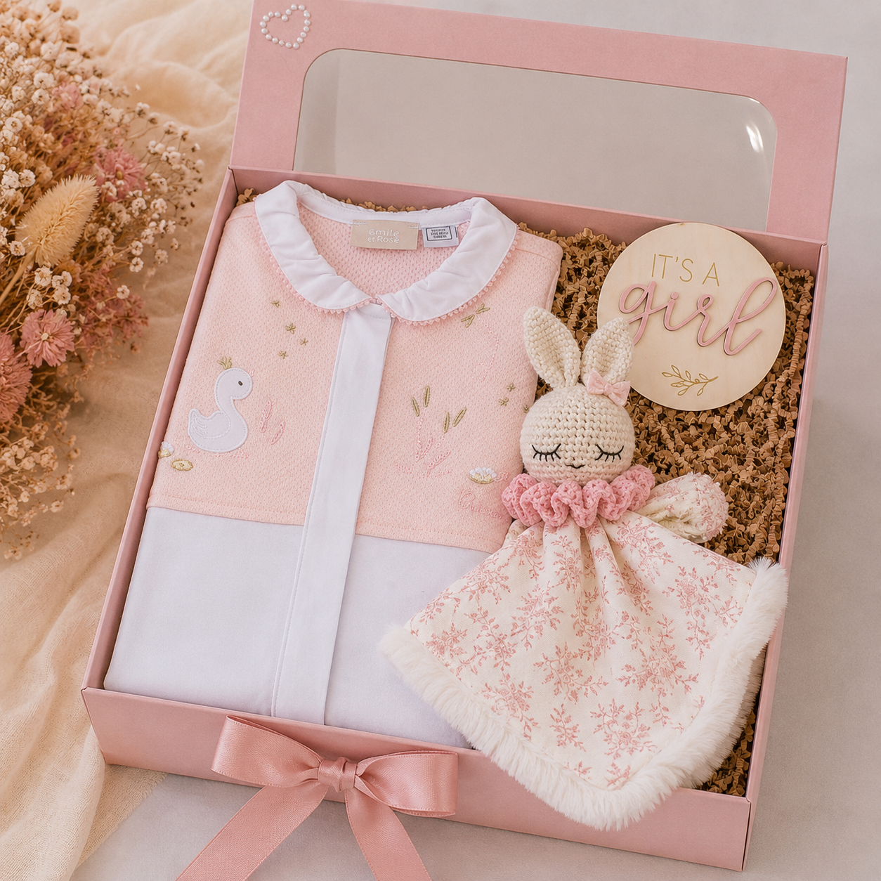 Poklon kutija za bebe djevojčice Blush Bunny