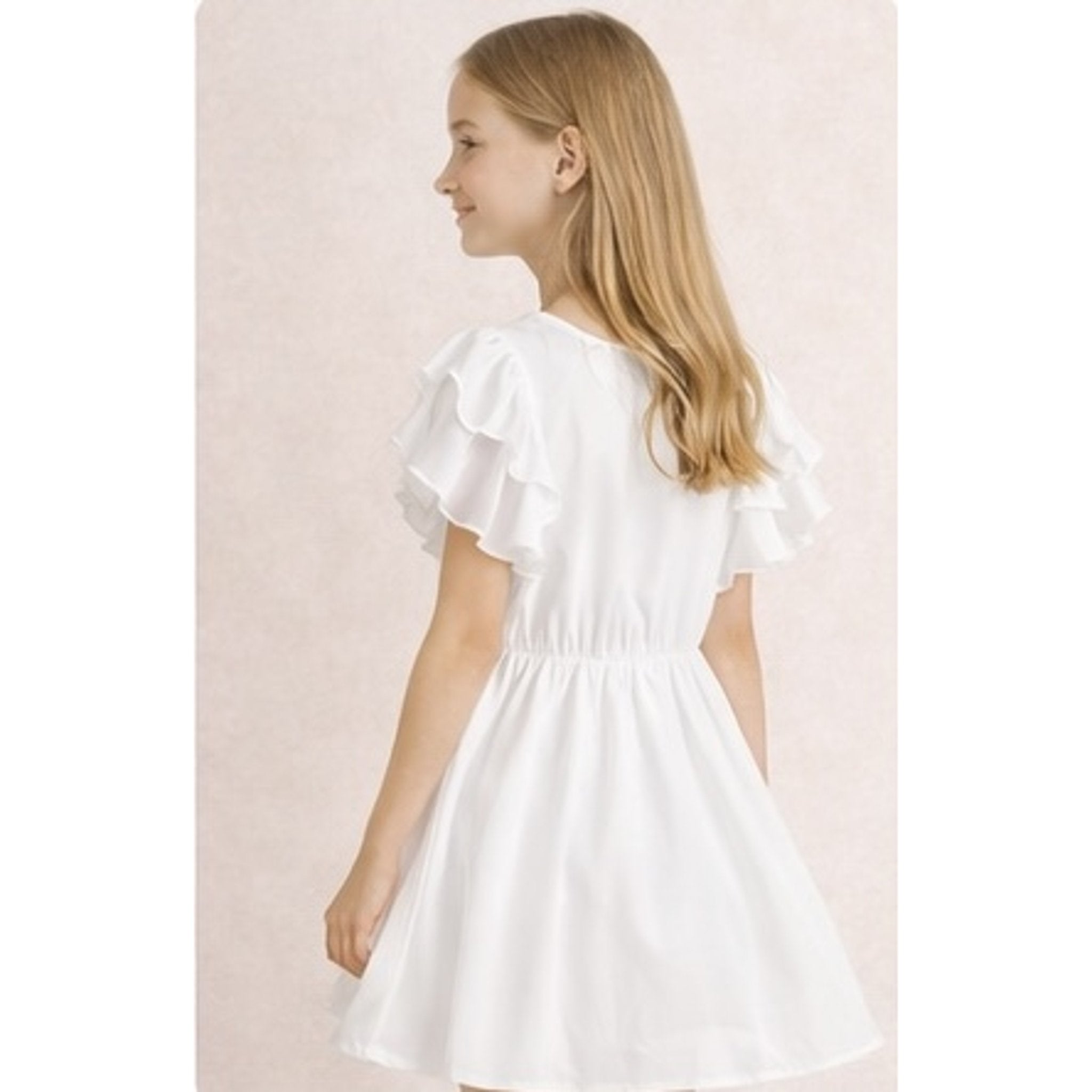 Imperial - Elegantes weißes Kinderkleid
