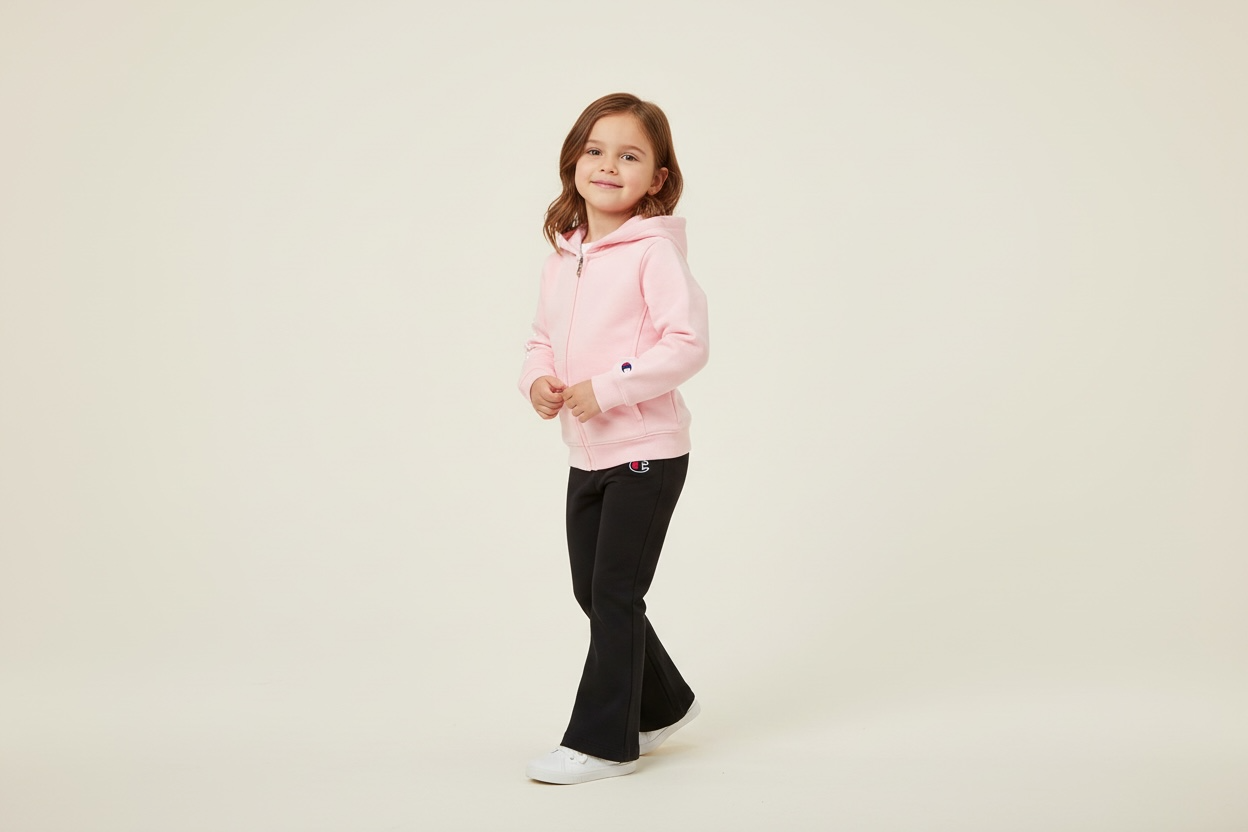 Champion SET SCRIPT SHOP – Kinder-Trainingsanzug (Kapuzenpullover + Hose)