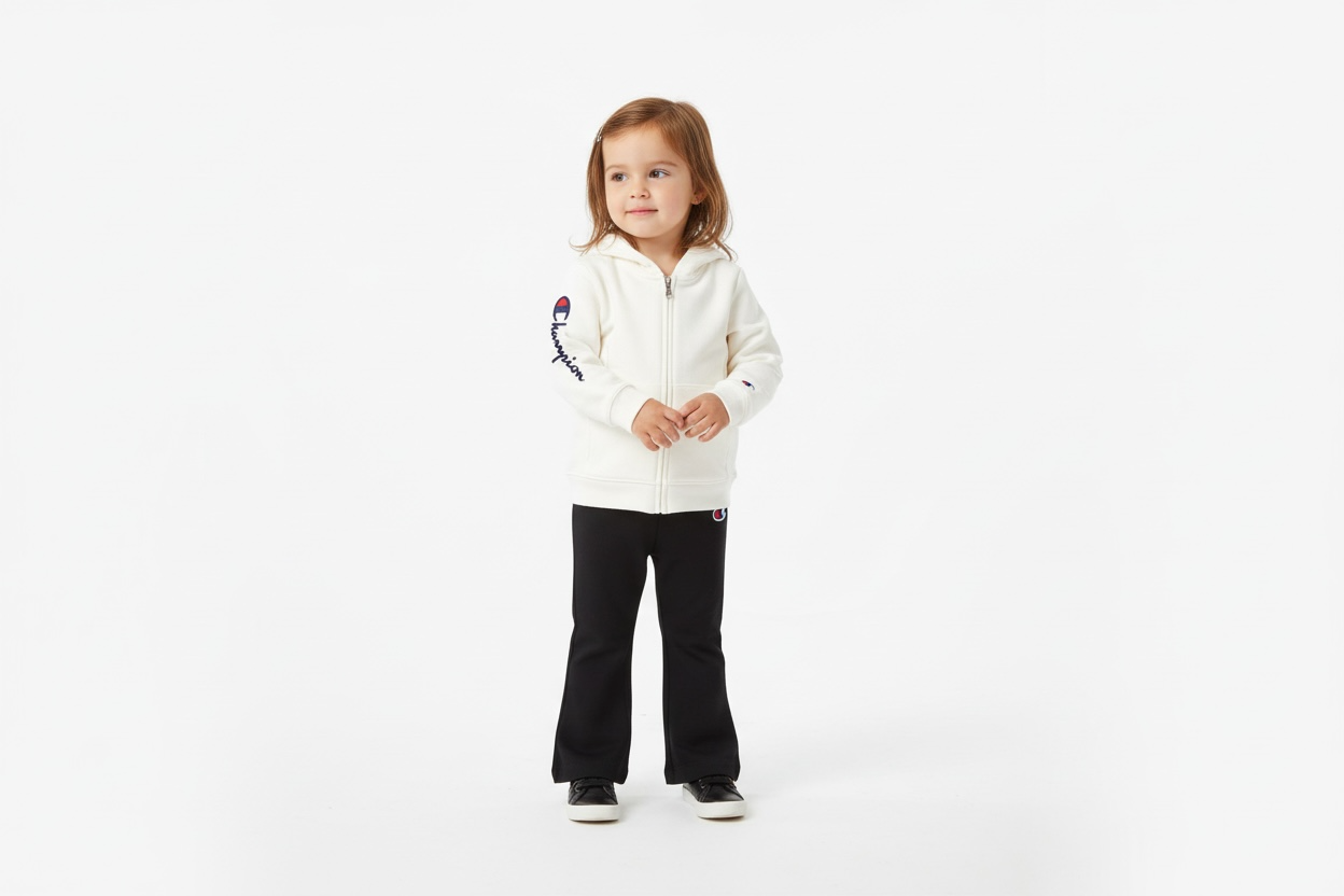 Champion SET SCRIPT SHOP – Kinder-Trainingsanzug (Kapuzenpullover + Hose)