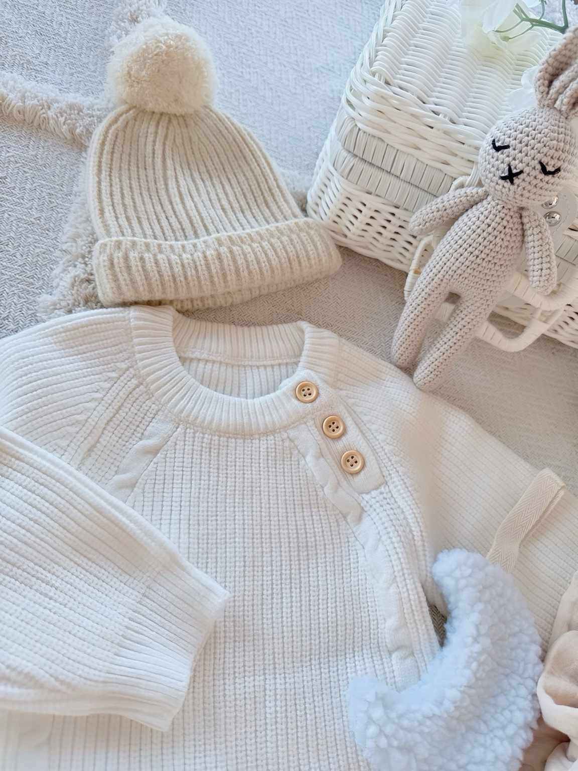 Babygeschenkset „Schneehase“