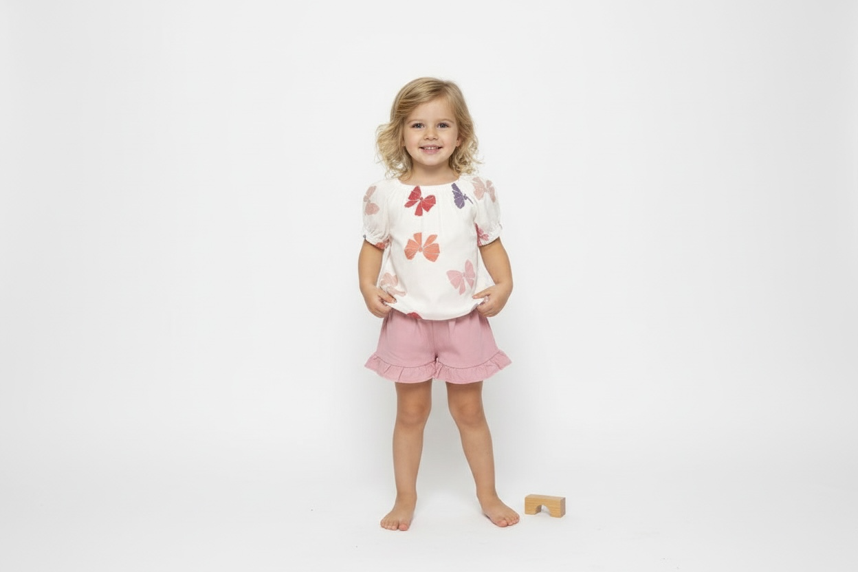 Zweiteiliges Sommerset für Mädchen – 2–5 Jahre