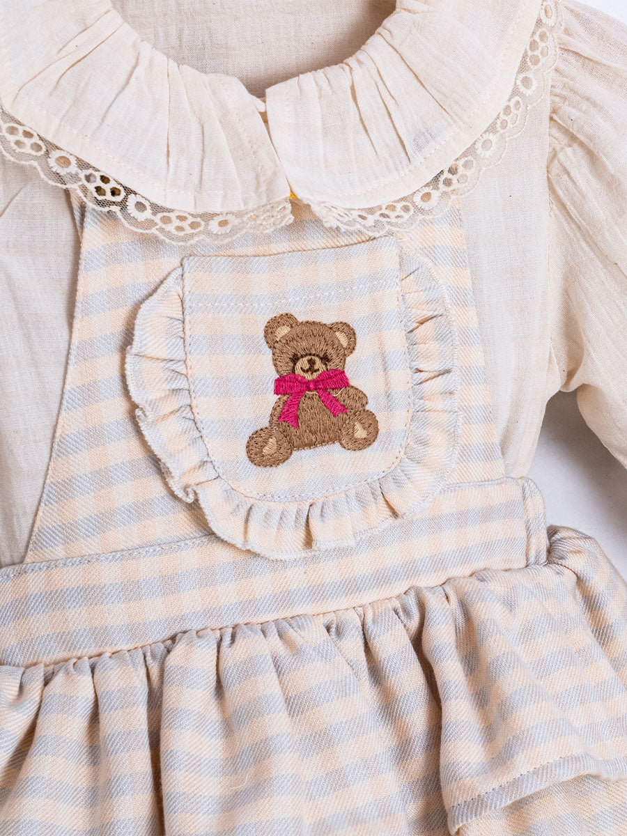 Cumino süßes Baby-Mädchen-Set mit Rüschen (3-18 M)