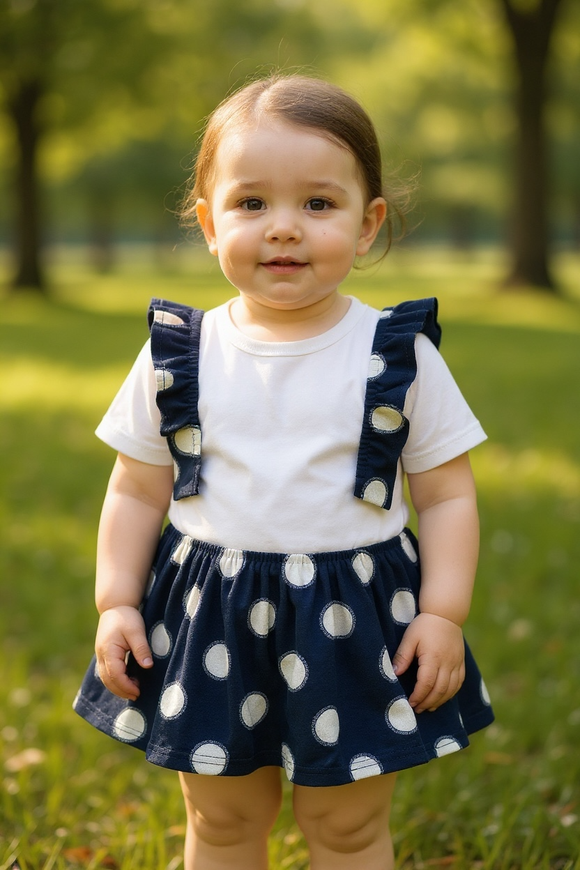 Chicco Kinderkleid mit Punkten