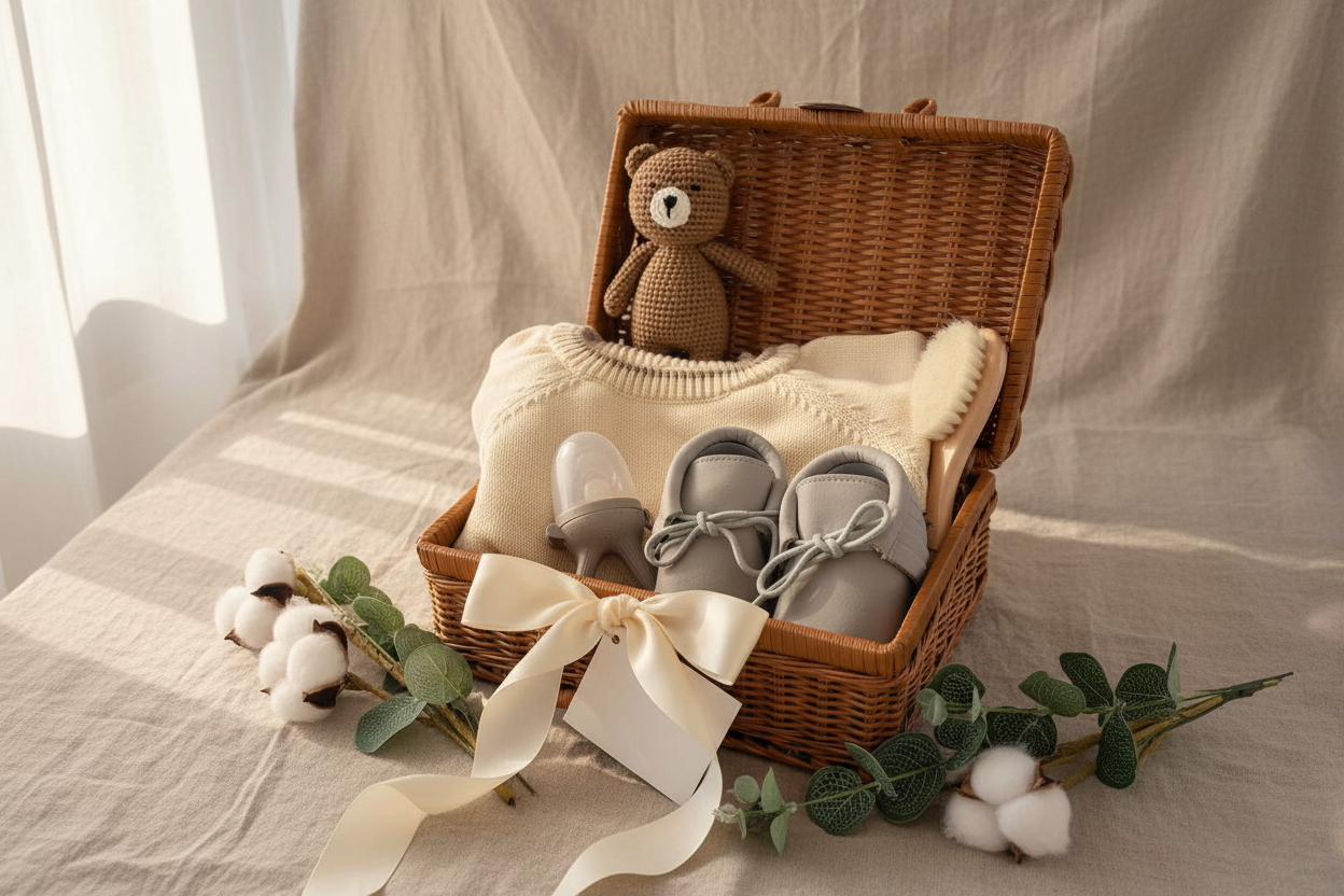 Premium-Babygeschenkset „Natürlicher Komfort“