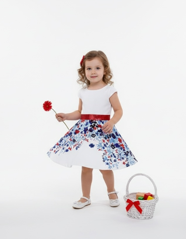 Chicco Kinderkleid mit Blumenmuster