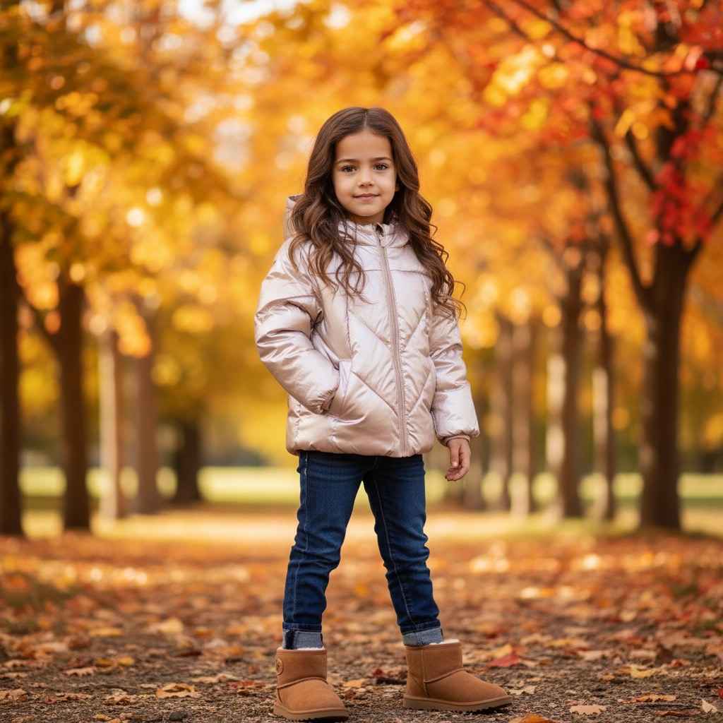 PLEASE-Winterjacke in beige (Gr. 74-98)