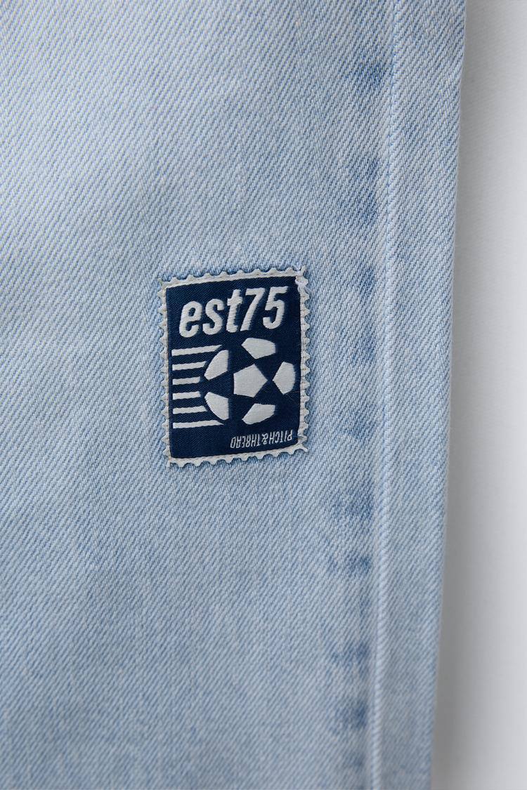La'ciel Paris Kinderjeans mit elastischem Bund und Flicken