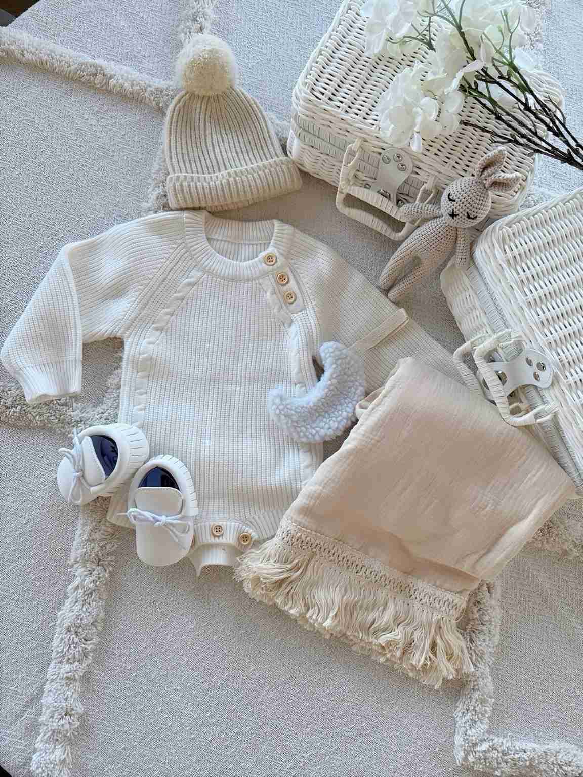 Babygeschenkset „Schneehase“