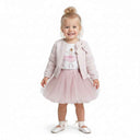 Elegant set for girls - 3-piece set in soft pink
