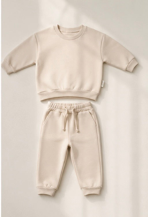 Vauva-Children's cotton tracksuit set with pocket - various colors (Sizes 80-104)