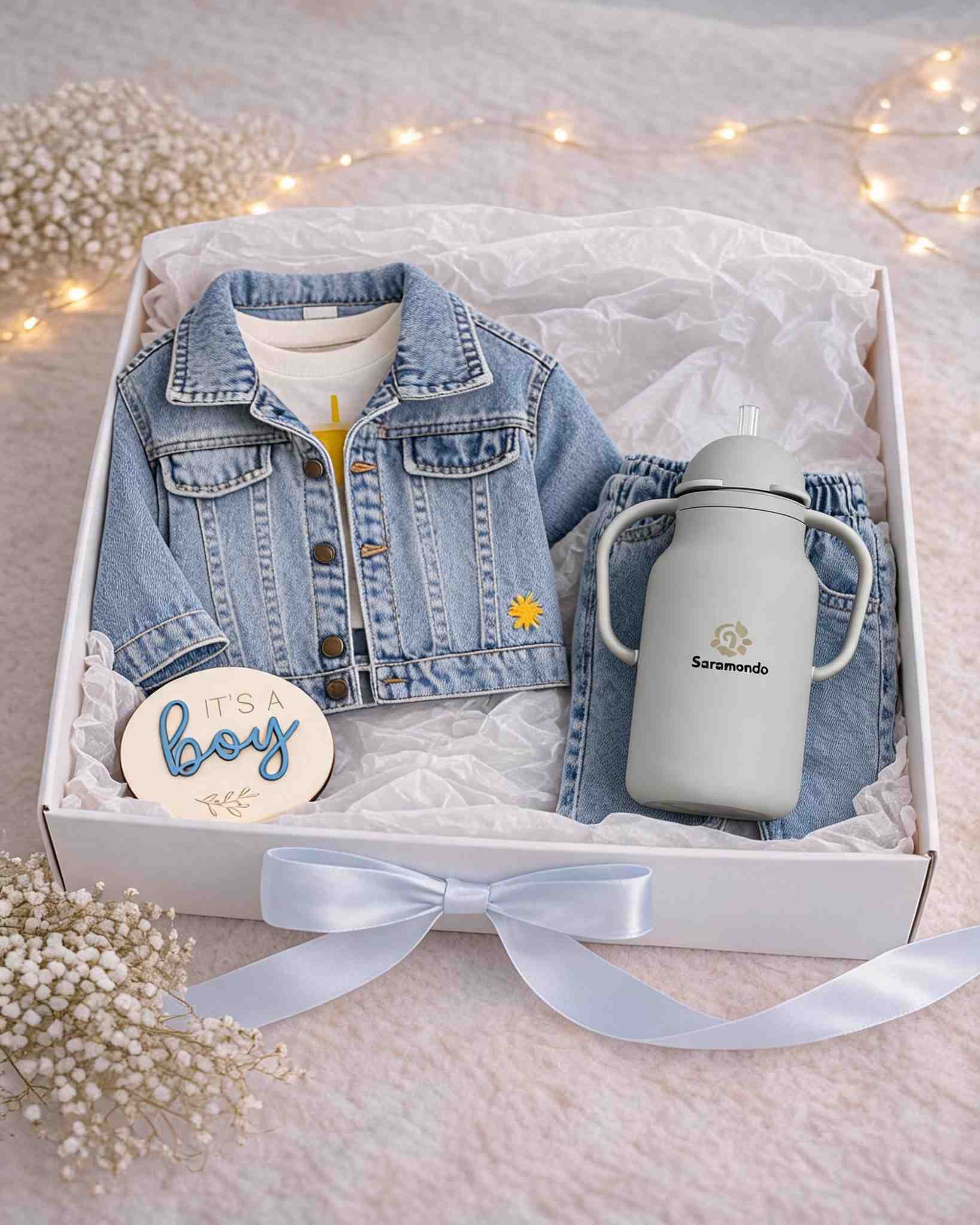 Premium Denim Baby Set – luksuzni poklon paket