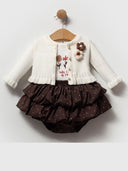 CUMINO Blumli trodijelni djevojački komplet (6-18 M)