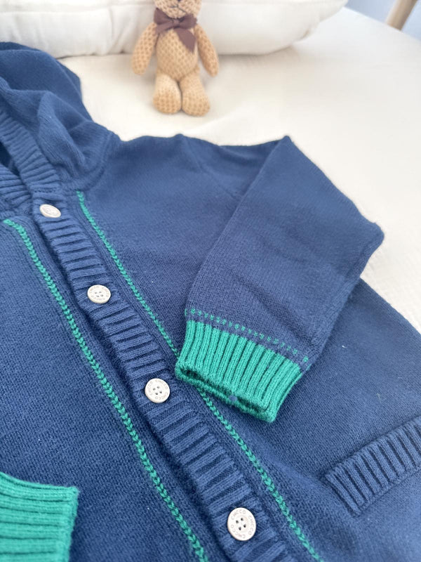 Chicco boys' sweatshirt with a bear-shaped hood