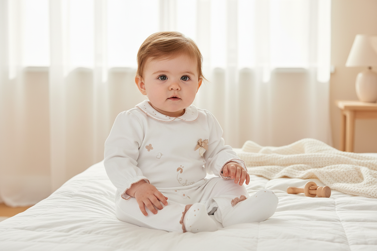 Chicco Body „Flowers“ mit Beinen – FSC®- und OEKO-TEX®-zertifiziert