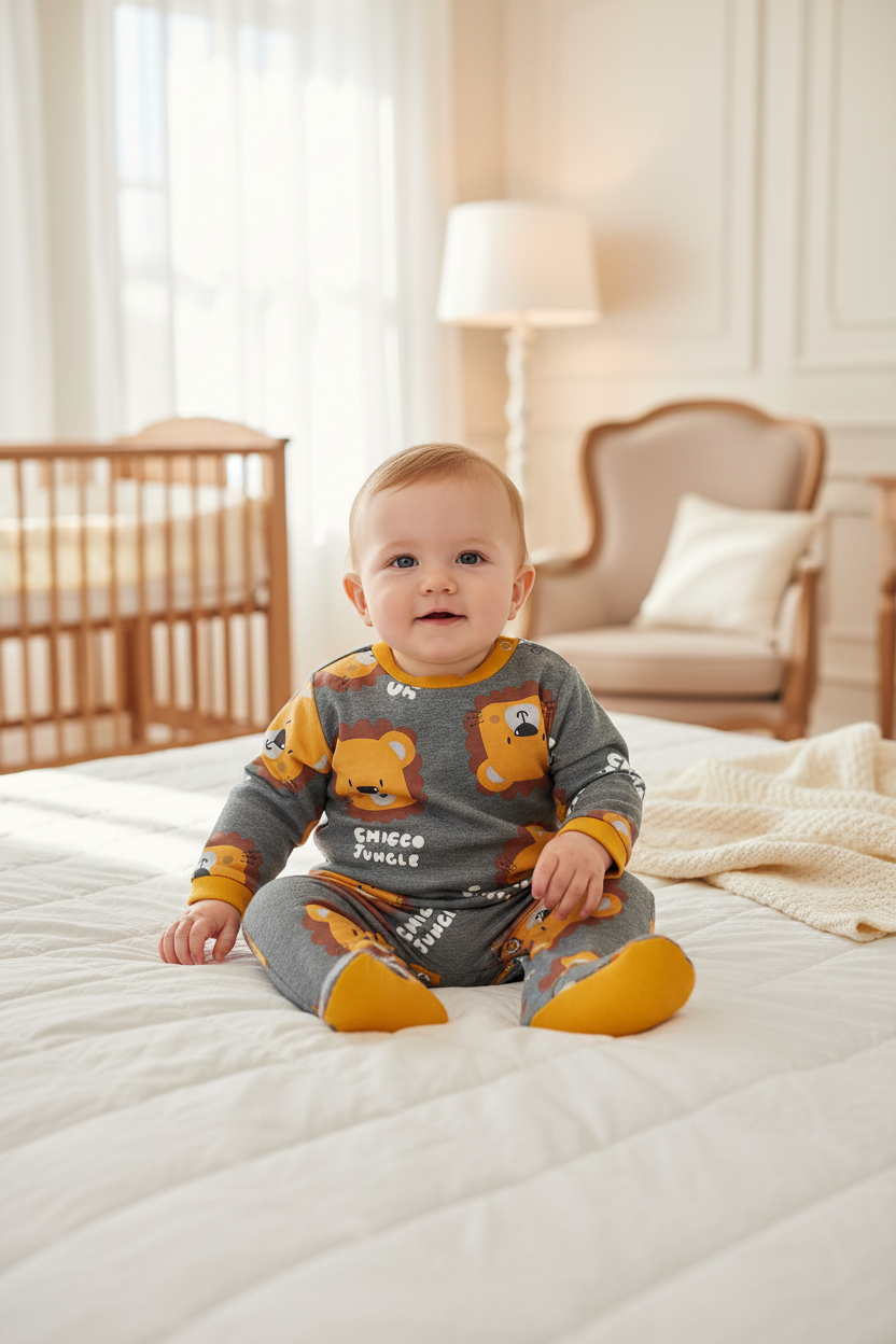 Chicco „Jungle“-Body mit Beinen – FSC®- und OEKO-TEX®-zertifiziert