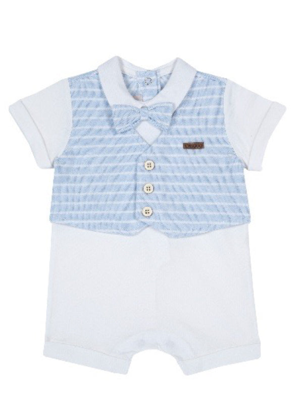 Chicco Kurzarm-Overall – „Kleiner Gentleman“