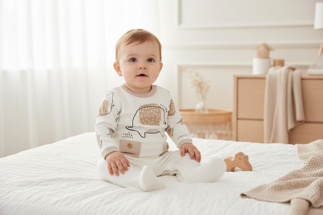 Chicco „Elefanten“-Body mit Beinen – FSC®- und OEKO-TEX®-zertifiziert