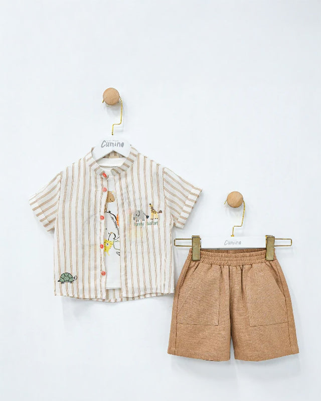 Cumino "Conner" Three-Piece Set for Boys (9–24 months)