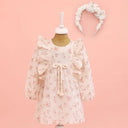 Floral dress with ruffles and a hem – Elegance for special moments