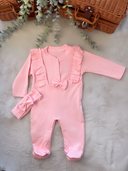 Kombinezon s trakom za kosu - Mekana elegancija (3-9 mj)