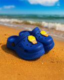 Children's sandals - clogs with ice cream decoration