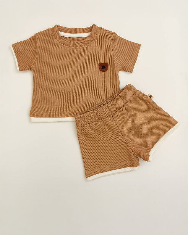 Children's summer ribbed set – 100% cotton – 92–110