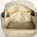 Elegant Eco Leather Backpack for Moms and Pregnant Women - Multipurpose Design