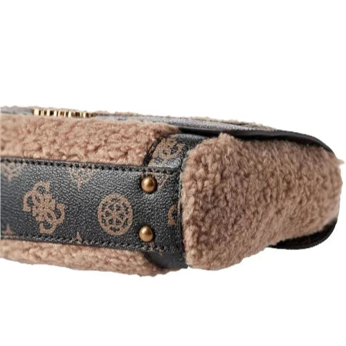 GUESS faux fur shoulder bag