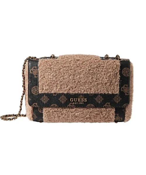 GUESS faux fur shoulder bag