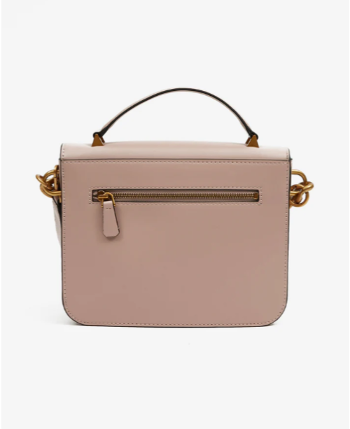 Guess elegante Handtasche mit Kette – Nude