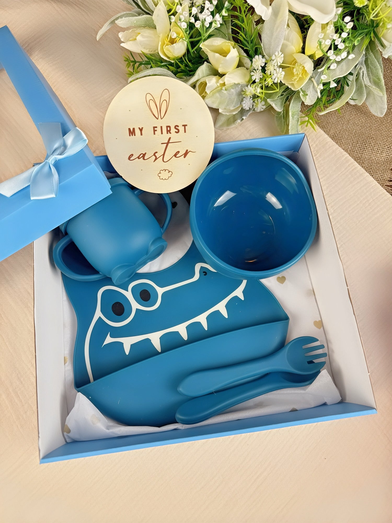 Silicone feeding set in a gift box - the perfect gift for little gourmets
