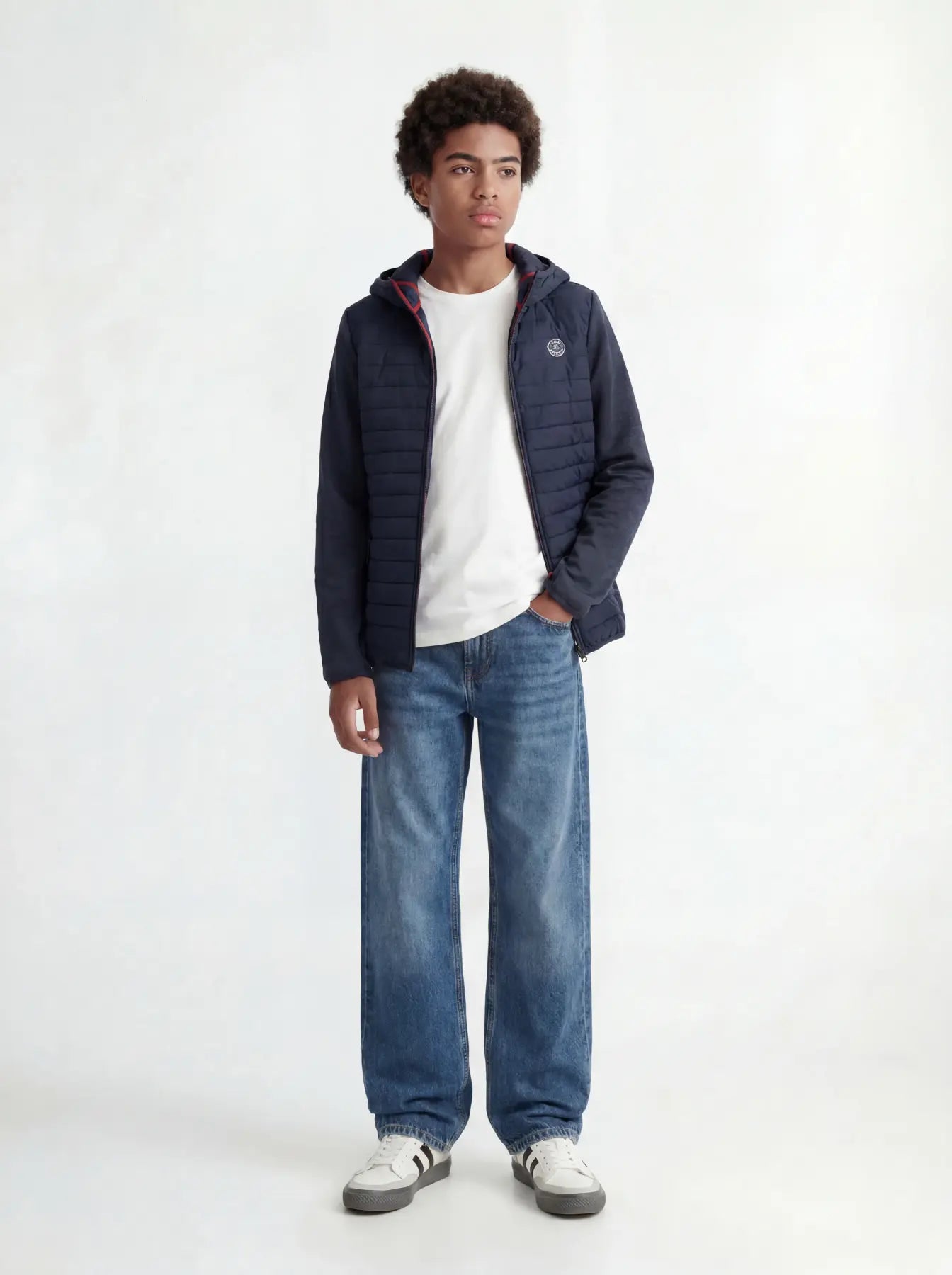 JACK & JONES Hibridna i vjetrootporna jakna za dječake (JJEMULTI)