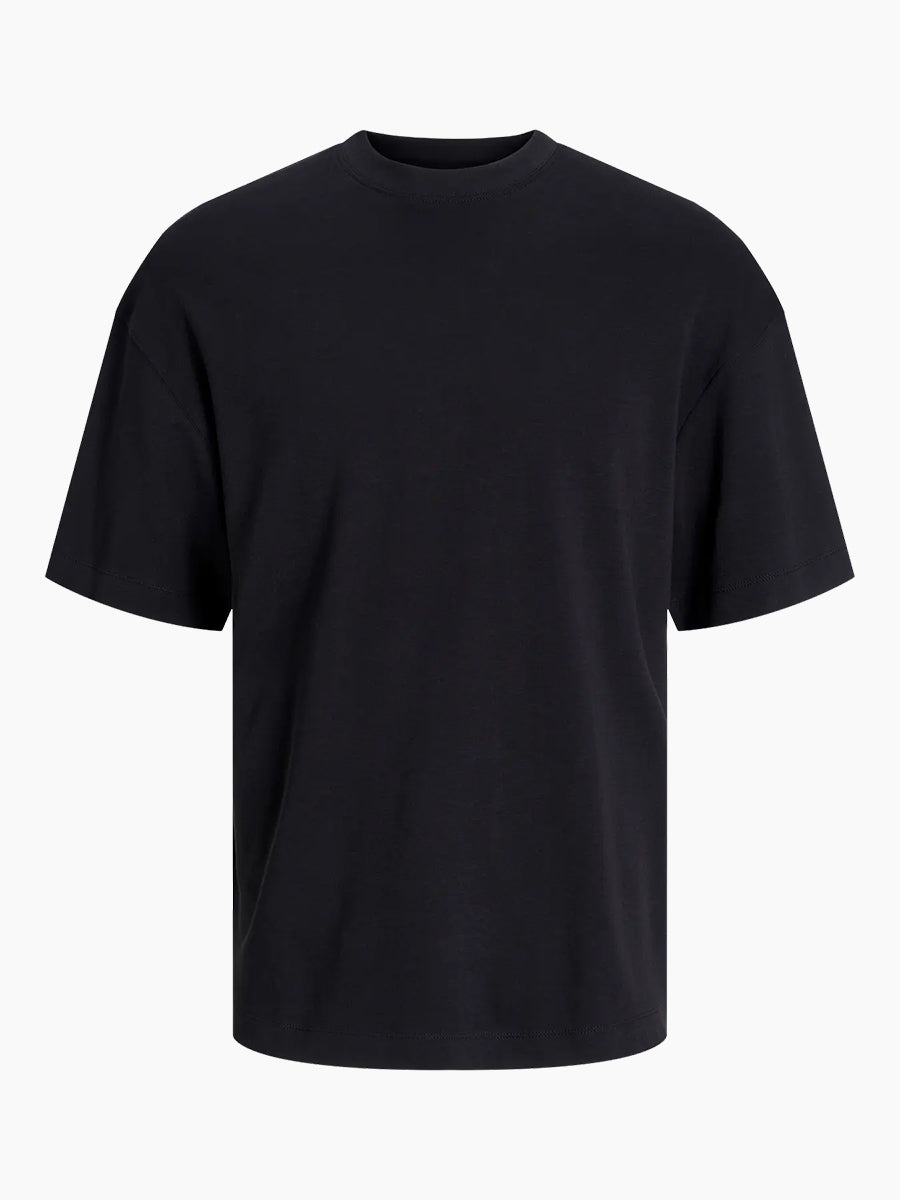 Jack and Jones crna majica od organskog pamuka