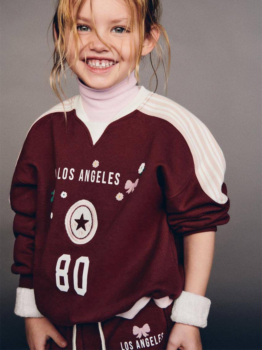 La'ciel Paris Kinder-Trainingsanzug „Los Angeles“ – 100 % Baumwolle