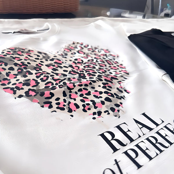T-Shirt „Real not Perfect“ mit Herzmotiv – Größen 134-164