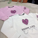 Dječja majica s leopard srcem - veličine 74-98