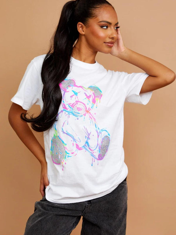 Drip Teddy Kurzarmshirt – urbaner und moderner Style