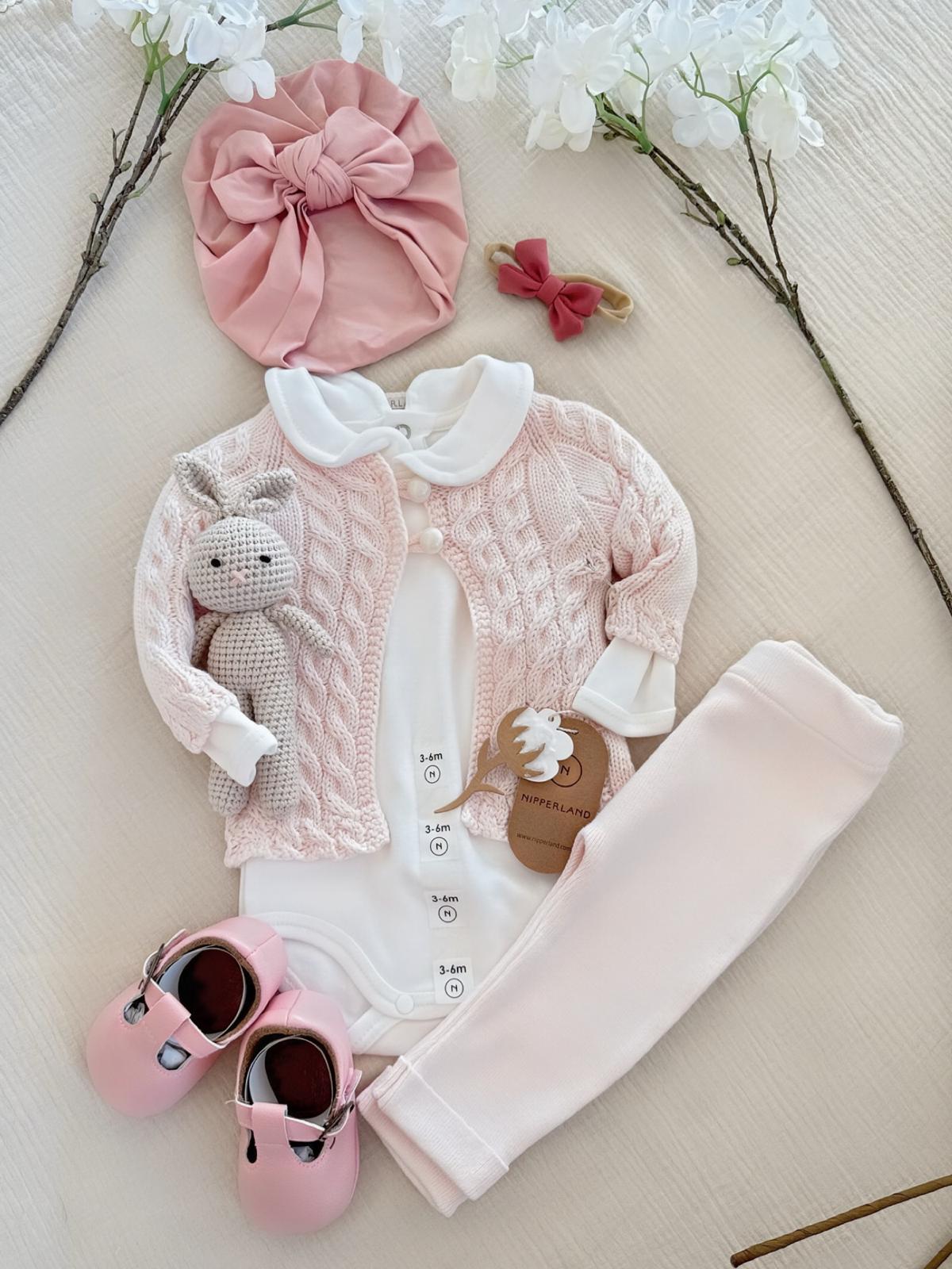 Nipperland Baby Geschenkpaket – Pink Elegance 0-3 Monate