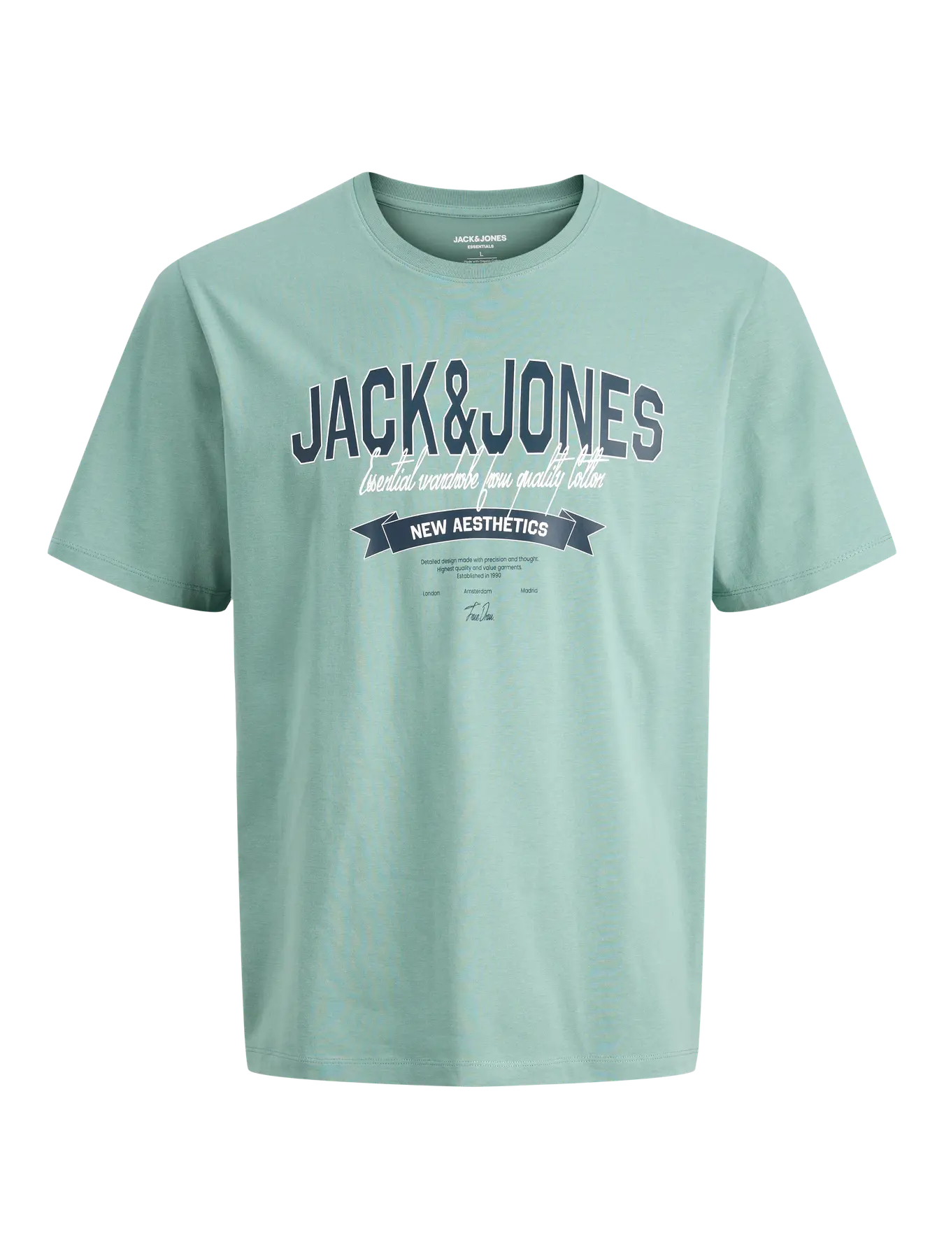 Jack & Jones Junior Bio-T-Shirt mit Pigmentprint (Mineral Blue)