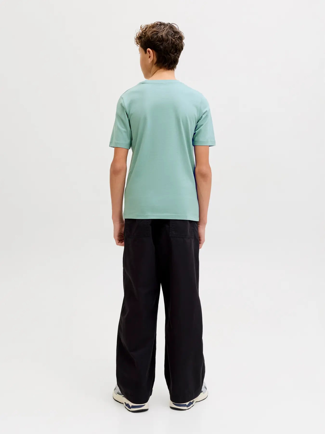 Jack & Jones Junior Bio-T-Shirt mit Pigmentprint (Mineral Blue)