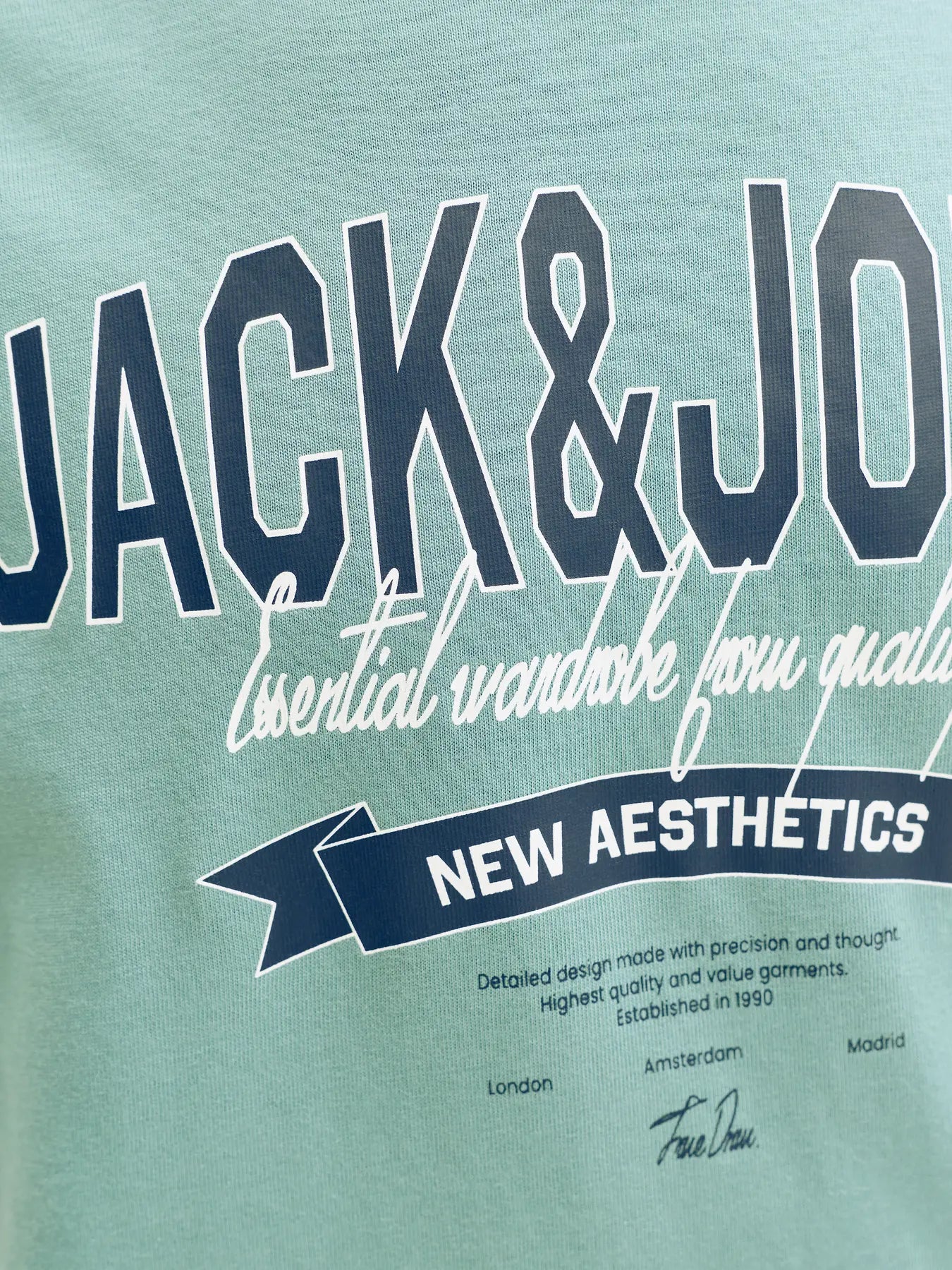 Jack & Jones Junior Bio-T-Shirt mit Pigmentprint (Mineral Blue)