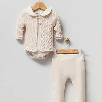 Nipperland-Creme-Strickset