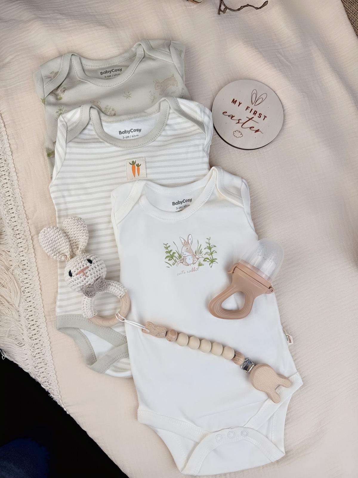Geschenkpaket „Mein erstes Ostern“ – Bio-Baumwolle und unbedenkliche Zusatzstoffe