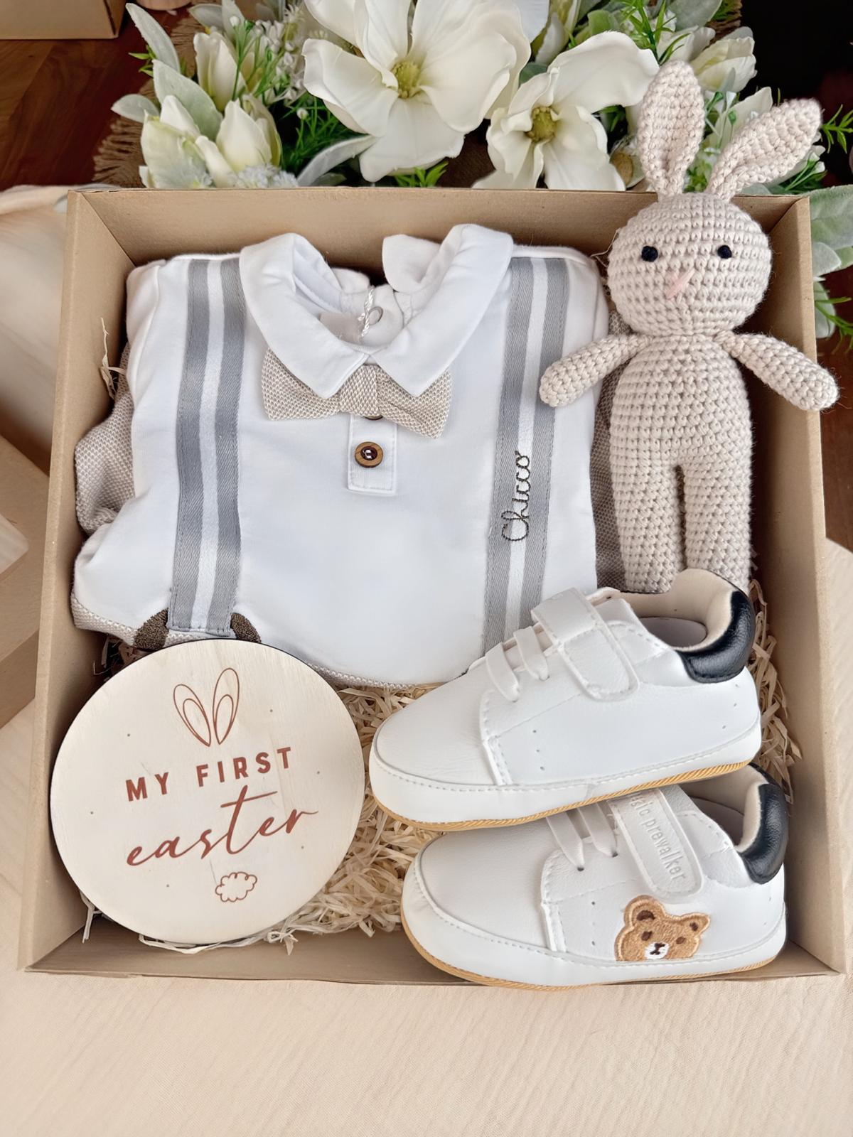 Chicco Geschenkset für Jungen – „My First Easter“ (Größe 50)