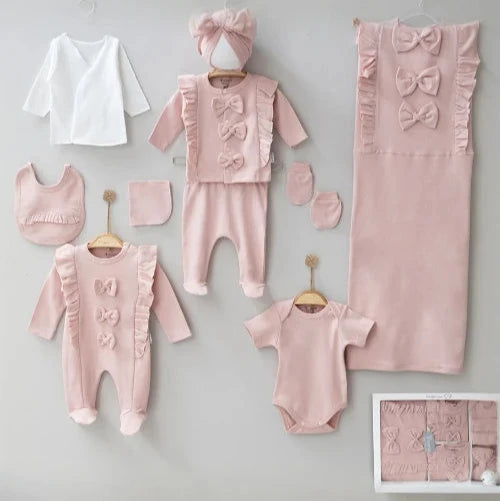 Premium Baby Shower Geschenkset (10-teilig) in einer „OH BABY“ Holzbox