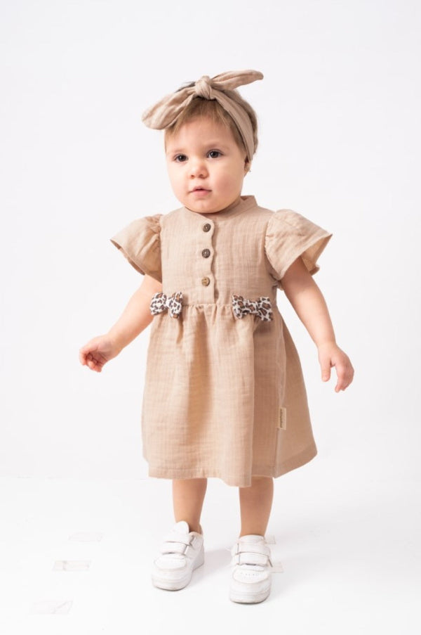 POPSHOPS dress with ribbon (3-18 months)