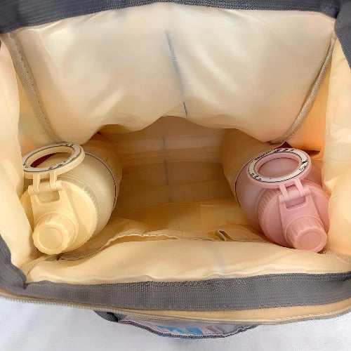 Rucksack für Mütter mit Thermo-Fächern für Babyflaschen