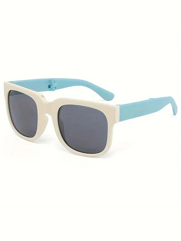 Self-folding square sunglasses for children