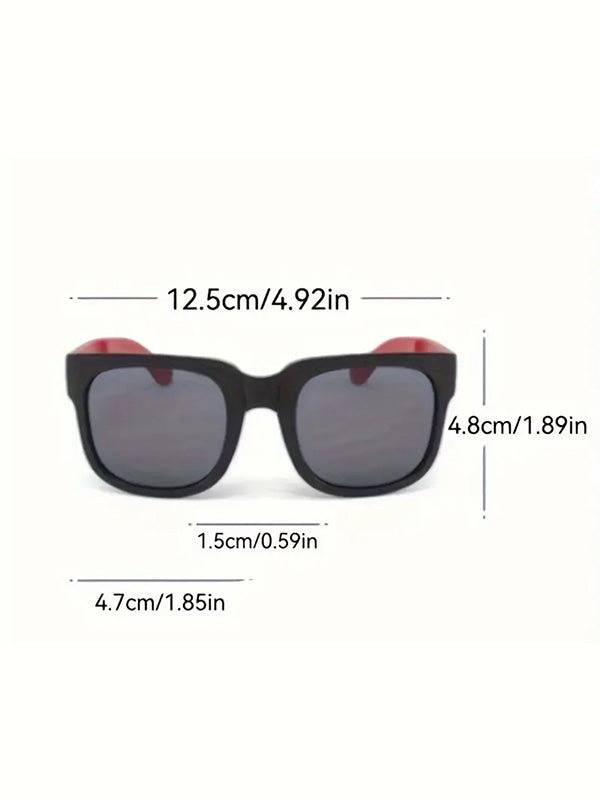 Self-folding square sunglasses for children